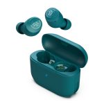JLab GO Air POP True Wireless, auriculares dentro de oído para llamadas y música con Bluetooth, color verde azulado. SKU: IEUEBGAIRPOPRTEL124