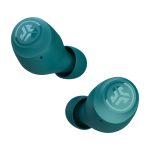 JLab GO Air POP True Wireless, auriculares dentro de oído para llamadas y música con Bluetooth, color verde azulado. SKU: IEUEBGAIRPOPRTEL124
