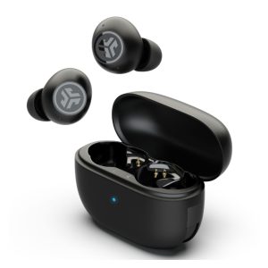 Auriculares JLab Go Pop ANC True Wireless Stereo (TWS) Bluetooth en color negro, SKU IEUEBGOANCRBLK124. Ideales para llamadas y música.