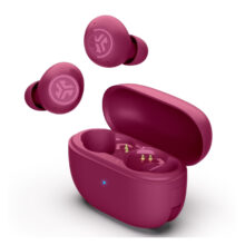 JLab Go Pop ANC auriculares true wireless stereo (TWS) dentro de oído para llamadas y música, Bluetooth, color fucsia, SKU IEUEBGOANCRFUC124
