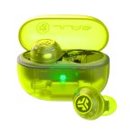 JLab Go Pop ANC, auriculares True Wireless Stereo (TWS) color verde azulado y transparente, ideales para llamadas y música, con tecnología Bluetooth. SKU: IEUEBGOANCRTRAGRN124