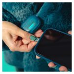 JLab Go Pop ANC auriculares TWS, Bluetooth, color verde azulado y transparente, aptos para llamadas y música, IEUEBGOANCRTRATEL124