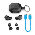 JLab JBuds Mini auriculares TWS dentro de oído, ideales para música y uso diario, conectividad Bluetooth, color negro, SKU IEUEBJBMINIRBLK124
