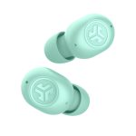 Auriculares True Wireless Stereo (TWS) JLab JBuds Mini en color menta, ideales para llamadas, música, deporte y uso diario e identificados por el SKU IEUEBJBMINIRMNT124