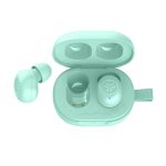 Auriculares True Wireless Stereo (TWS) JLab JBuds Mini en color menta, ideales para llamadas, música, deporte y uso diario e identificados por el SKU IEUEBJBMINIRMNT124