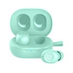 Auriculares True Wireless Stereo (TWS) JLab JBuds Mini en color menta, ideales para llamadas, música, deporte y uso diario e identificados por el SKU IEUEBJBMINIRMNT124