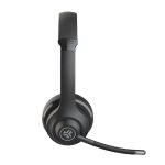 Auriculares inalámbricos y alámbricos JLab Go Work para llamadas y música, USB Tipo C, Bluetooth, color negro y azul. SKU: IEUHBGOWORKRBLK4