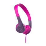 Auriculares alámbricos JLab JBuddies Pop en color rosa, ideales para música y uso diario. SKU: IEUHKJPOPRPNK122