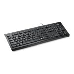 Teclado Kensington Value con cable, diseño ergonómico, conexión USB, modelo 1500109ES