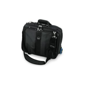 Vista del Kensington Trolley Contour, perfecto para portátiles de hasta 17 pulgadas, SKU 62348, en elegante color negro