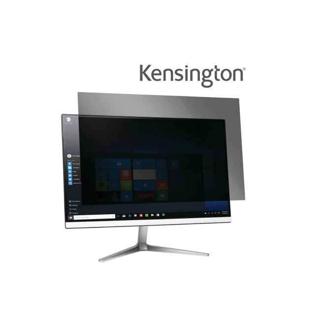 Kensington Filtros de privacidad 2 vías para monitores 34″ 21:9 Vista frontal del filtro de privacidad Kensington 2 vías extraíble para monitores de 34 pulgadas 21:9, SKU 627436