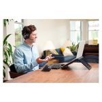 Soporte para ordenador portátil Kensington K52805EU en color negro, compatible con laptops de hasta 43,2 cm (17 pulgadas)