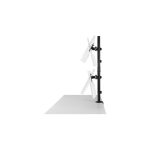 Brazo vertical Kensington para dos monitores, ajustable en altura, modelo K53802WW