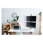 Brazo vertical Kensington para dos monitores, ajustable en altura, modelo K53802WW