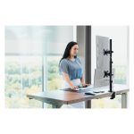 Brazo vertical Kensington para dos monitores, ajustable en altura, modelo K53802WW