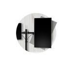 Kensington brazo dual para monitores SmartFit Ergo extensible, modelo K55409WW, optimiza ergonomía con soporte ajustable