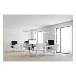 Kensington Brazo SmartFit de ahorro de espacio para un monitor, modelo K55512WW, ajustable para ergonomía óptima.