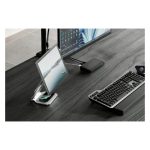 Soporte para dispositivo multimedia Kensington K58277WW, carro para administración de tabletas, color platino SKU K58277WW.