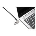 Kensington Candado fino de combinación NanoSaver, modelo K60603WW, diseñado para portátiles, con seguridad robusta y fácil uso.