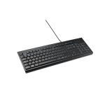 Teclado Kensington KB100 EQ para hogar u oficina, conexión USB, diseño QWERTY en español, color negro, SKU K63727ES