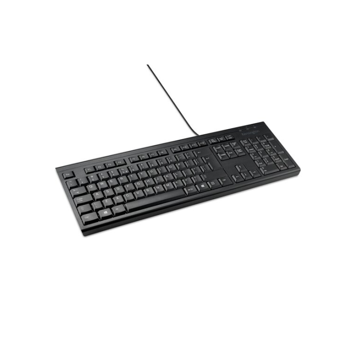 Kensington KB100 teclado USB QWERTY español para hogar u oficina Teclado Kensington KB100 EQ para hogar u oficina, conexión USB, diseño QWERTY en español, color negro, SKU K63727ES