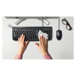 Kensington Ratón con cable lavable Pro Fit modelo K70315WW, ideal para entornos higiénicos, cable largo y buena ergonomía