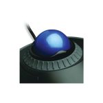 Vista frontal del Kensington Trackball Orbit con anillo de desplazamiento. Modelo preciso y ergonómico, SKU K72337EU