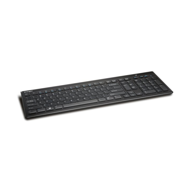 Kensington Slim Type Wireless Keyboard - Teclado Inalámbrico de Oficina en Español, Negro Teclado Kensington Slim Type Wireless Keyboard para oficina, RF inalámbrico, QWERTY en español, color negro. SKU K72344ES.
