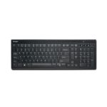 Teclado Kensington Slim Type Wireless Keyboard para oficina, RF inalámbrico, QWERTY en español, color negro. SKU K72344ES.