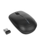 Vista del ratón portátil inalámbrico Kensington Pro Fit modelo negro, SKU K72452WW, ideal para uso en portátiles.