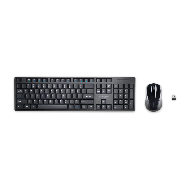 Kensington Conjunto de ratón y teclado inalámbricos de perfil bajo Pro Fit® 1 Kensington Conjunto de ratón y teclado inalámbricos de perfil bajo Pro Fit®
