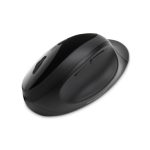 Vista del Kensington Ratón inalámbrico Pro Fit Ergo en color negro, modelo K75404EU. Diseñado ergonómicamente para comodidad y productividad.