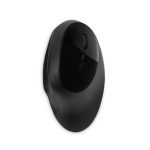 Vista del Kensington Ratón inalámbrico Pro Fit Ergo en color negro, modelo K75404EU. Diseñado ergonómicamente para comodidad y productividad.