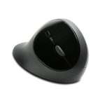 Vista del Kensington Ratón inalámbrico Pro Fit Ergo en color negro, modelo K75404EU. Diseñado ergonómicamente para comodidad y productividad.