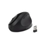 Vista del Kensington Ratón inalámbrico Pro Fit Ergo en color negro, modelo K75404EU. Diseñado ergonómicamente para comodidad y productividad.