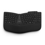Teclado Kensington Pro Fit Ergo KB675 EQ TKL para hogar y oficina, USB, RF Wireless, Bluetooth, QWERTY español en color negro. SKU: K75491ES