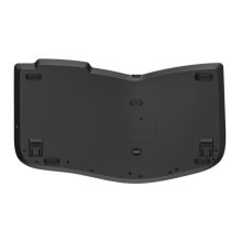 Teclado Kensington Pro Fit Ergo KB675 para hogar u oficina, conexión USB, RF Wireless y Bluetooth, QWERTY portugués, color negro. SKU: K75491PT