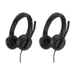 Kensington Auriculares supraaurales USB-C H1000, cómodos y con micrófono integrado. SKU K83450WW.