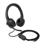 Kensington Auriculares supraaurales USB-C H1000, cómodos y con micrófono integrado. SKU K83450WW.