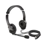 Auriculares Kensington con conexión USB-A, micrófono incorporado y diseño cómodo, SKU K97601WW