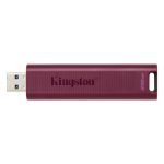 Kingston DataTraveler Max de 256GB, USB 3.2 Gen 2 con velocidades de lectura de 1000 MB/s y escritura de 900 MB/s, SKU DTMAXA/256GB
