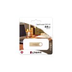 Kingston Technology DataTraveler de 64GB, velocidad de 220MB/s, USB 3.2 Gen 1, metálica, SKU DTSE9G3/64GB