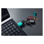 Kingston Technology DataTraveler de 256GB USB 3.2 Gen1 en negro y turquesa, modelo DTXM/256GB, ideal para almacenamiento externo