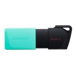 Kingston Technology DataTraveler de 256GB USB 3.2 Gen1 en negro y turquesa, modelo DTXM/256GB, ideal para almacenamiento externo