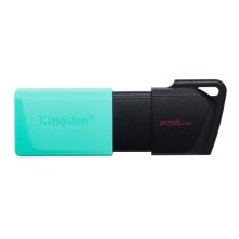 Kingston Technology DataTraveler de 256GB USB 3.2 Gen1 en negro y turquesa, modelo DTXM/256GB, ideal para almacenamiento externo