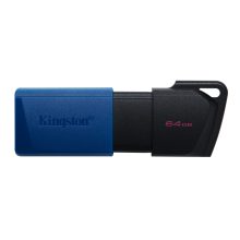 Unidad flash Kingston Technology DataTraveler 64GB USB3.2 Gen 1 Exodia M con diseño en negro y azul, SKU DTXM/64GB