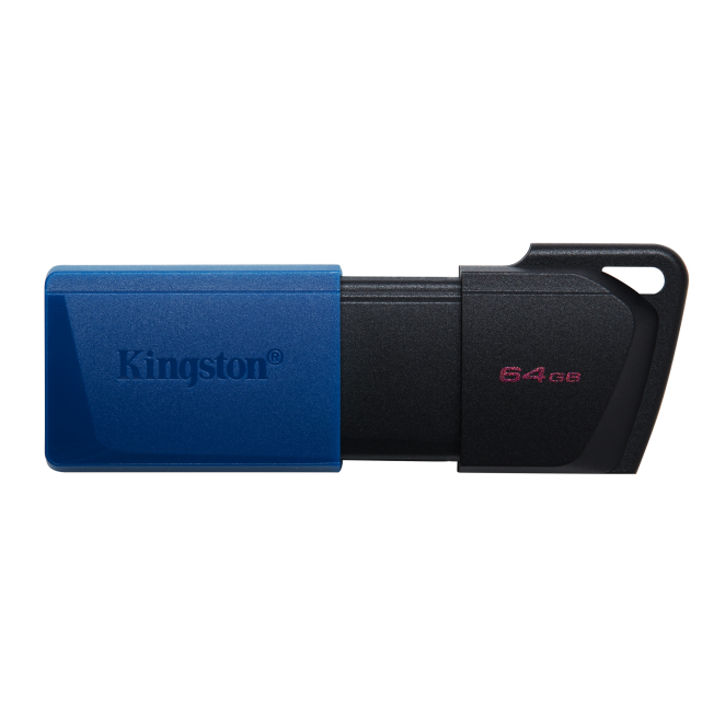 Kingston USB 64GB DataTraveler Gen 1 Exodia rápido Unidad flash Kingston Technology DataTraveler 64GB USB3.2 Gen 1 Exodia M con diseño en negro y azul, SKU DTXM/64GB