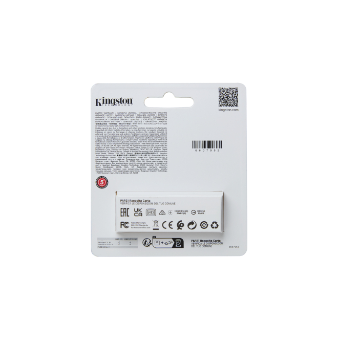 Kingston Technology DataTraveler 128GB Portable USB 3.2 Gen 1 Exodia S (Black/Turquoise) 4 Kingston Technology DataTraveler 128GB Portable USB 3.2 Gen 1 Exodia S características