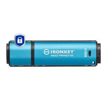 Kingston Technology IronKey 512GB Vault Privacy 50 con cifrado AES-256 y certificación FIPS 197, SKU IKVP50/512GB