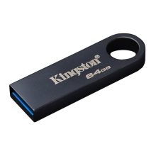 Memoria USB Kingston Technology DataTraveler de 64 GB con interfaz SE9 G3 y acabado en níquel oscuro, SKU: KE-U2X64-1AC